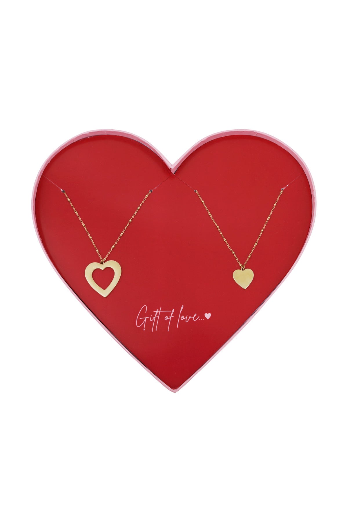 Gift of Love interlinked knot necklaces