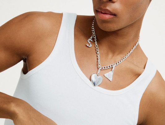 CHARM curb necklace