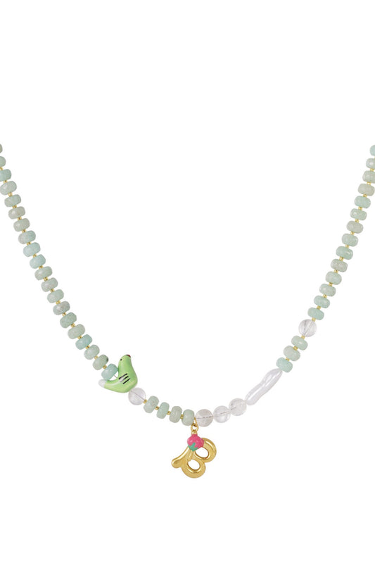 Happy Beads Initial Necklace