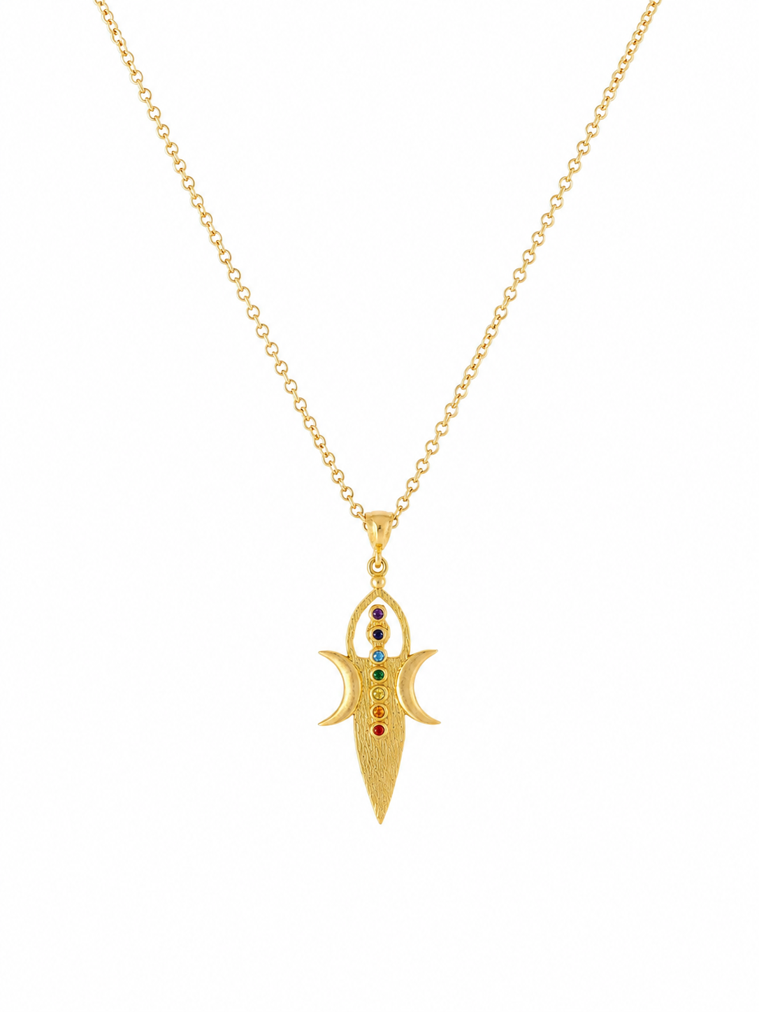 Rainbow Hamsa Necklace