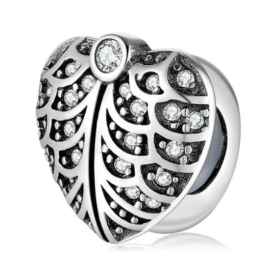 charm silver heart