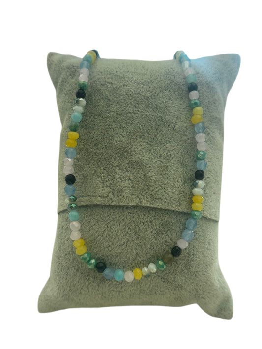 Multicolor Crystal Bead Necklace