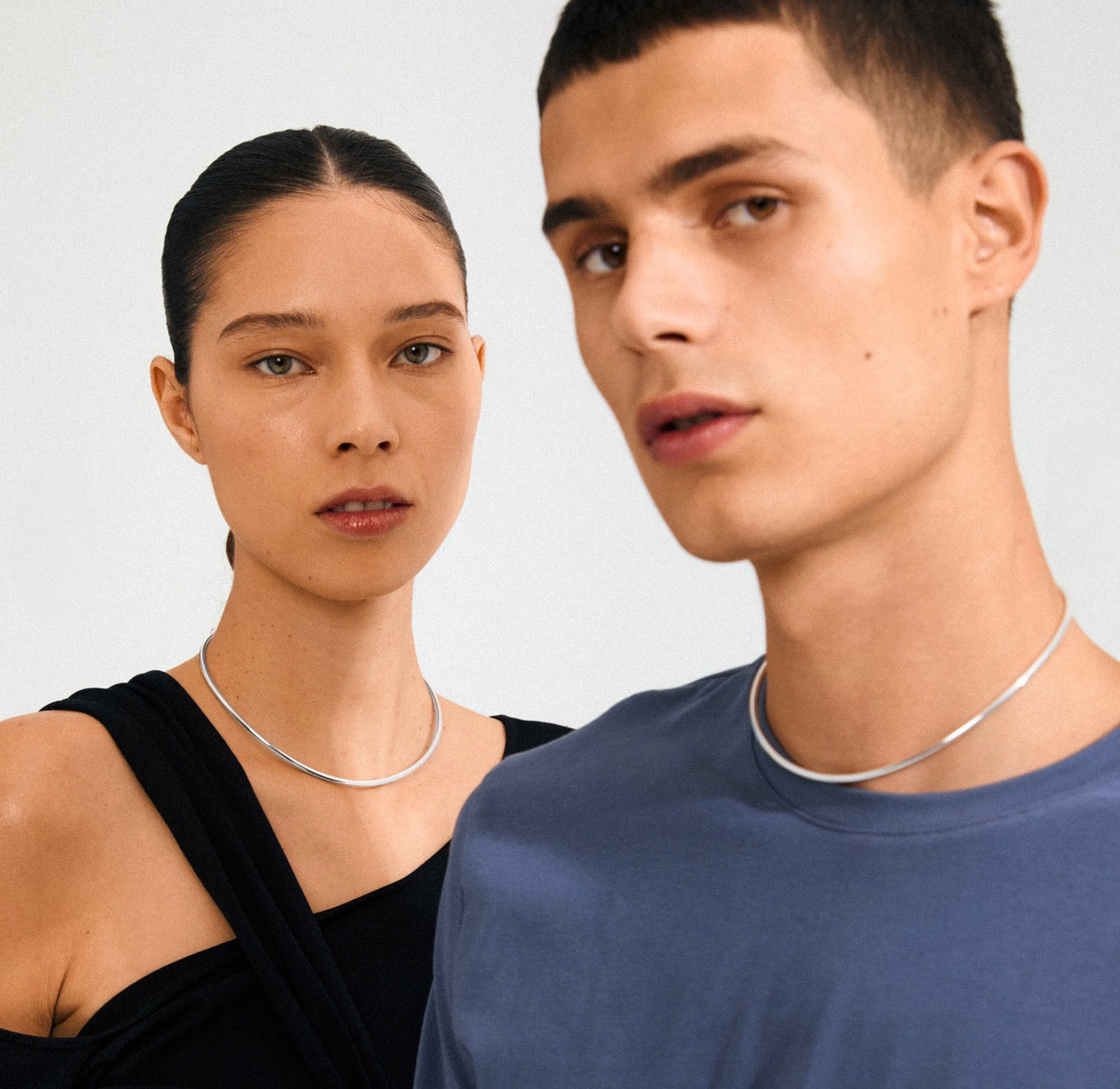 CHARM choker silver-plated