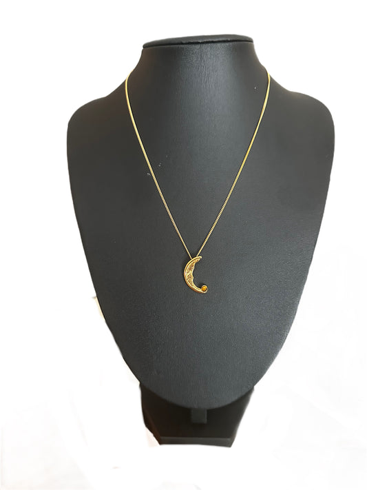 Crescent Moon Necklace by Nektaria Saiti