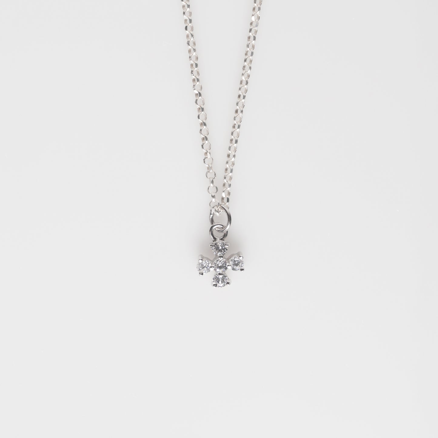 Zircons Cross necklace