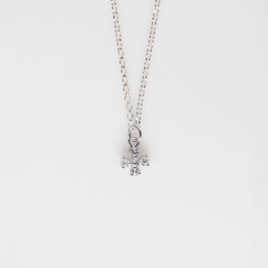 Zircons Cross necklace