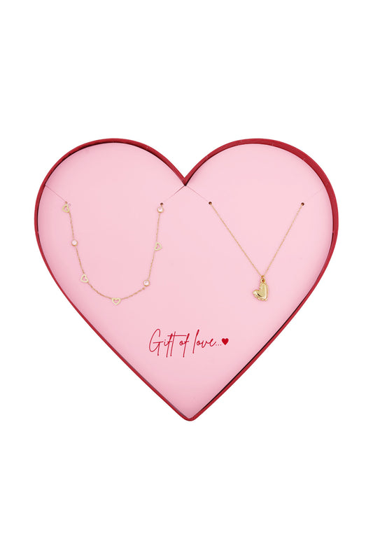 Gift of Love mini hearts necklaces