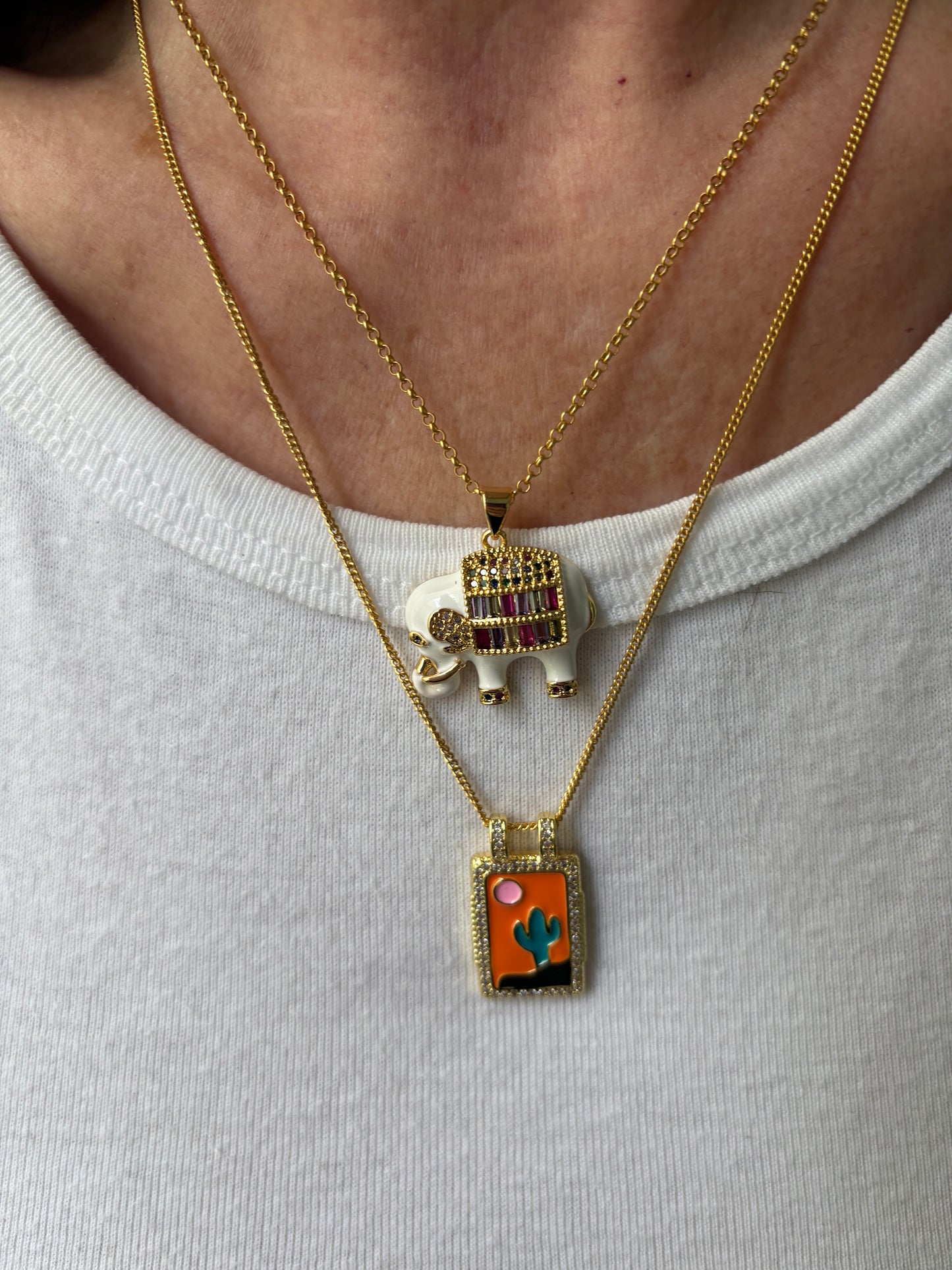 Elephant Pendant Necklace