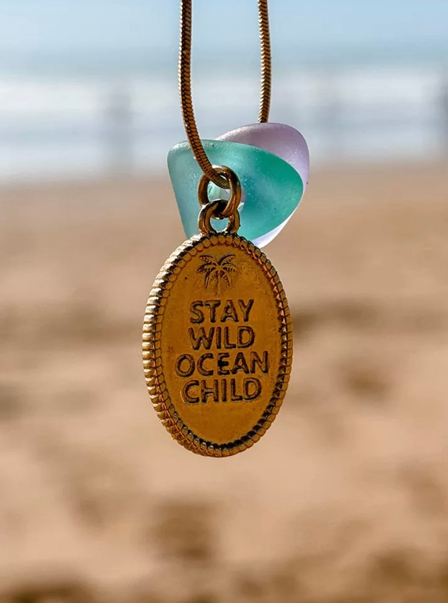 Seaglass Skategirl Necklace
