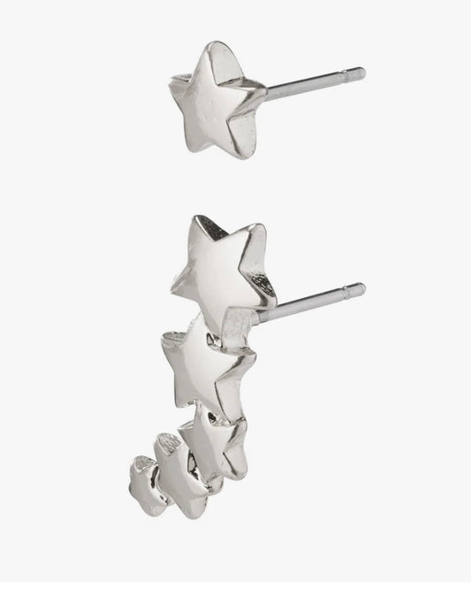 AVA star earrings silver-plated
