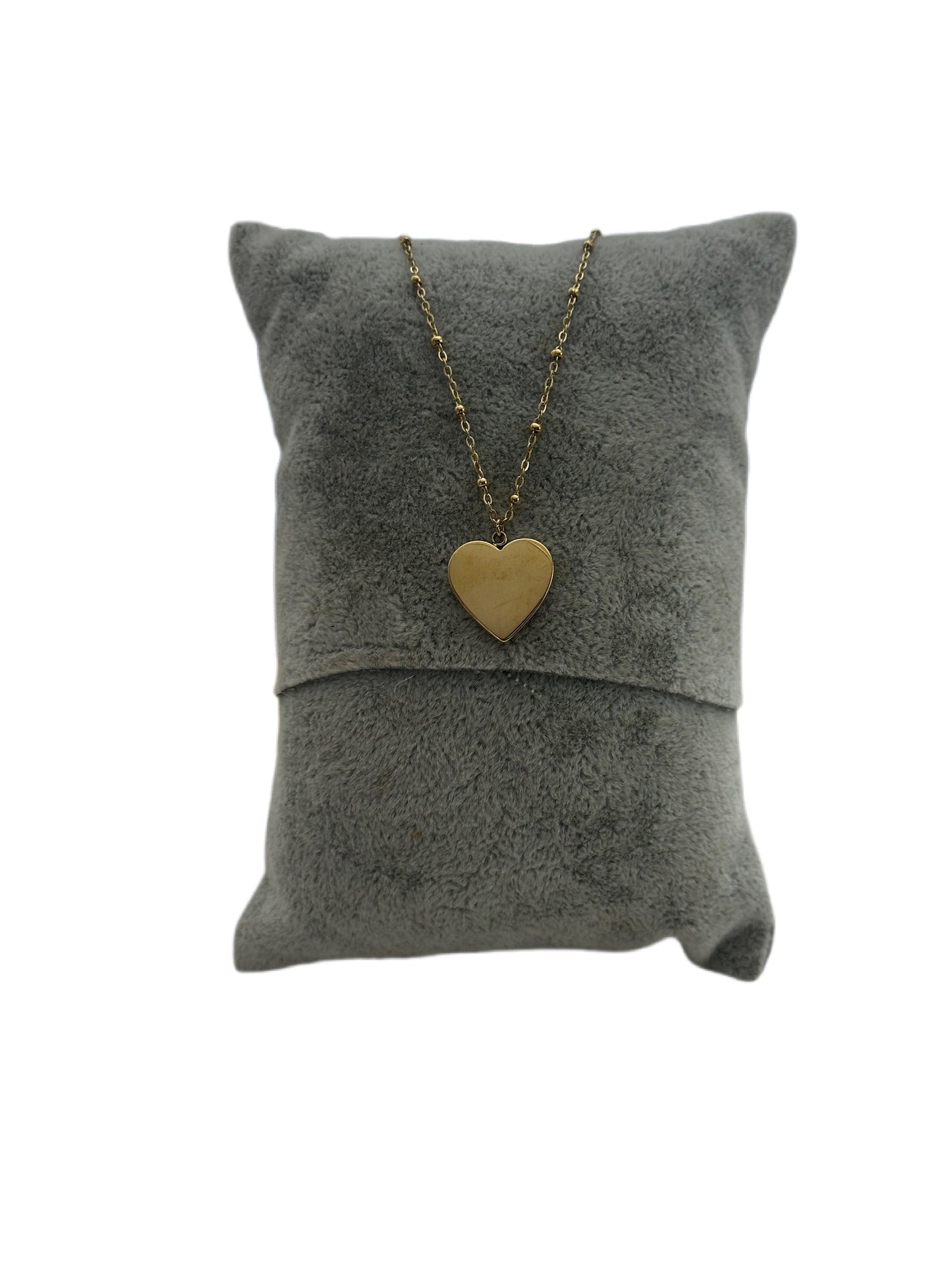 Gold Plated Stainless Steel Heart Necklace