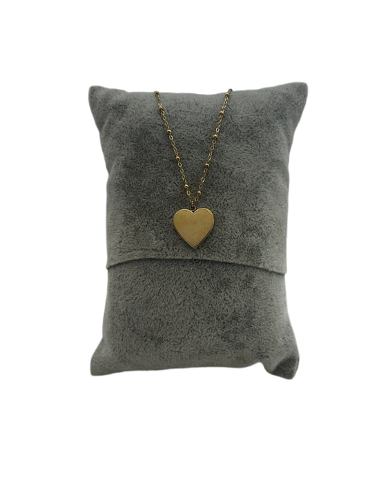Gold Plated Stainless Steel Heart Necklace
