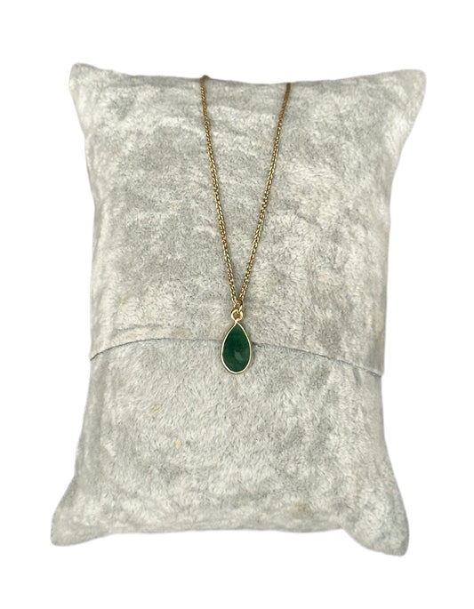 Semi Precious Emerald Necklace