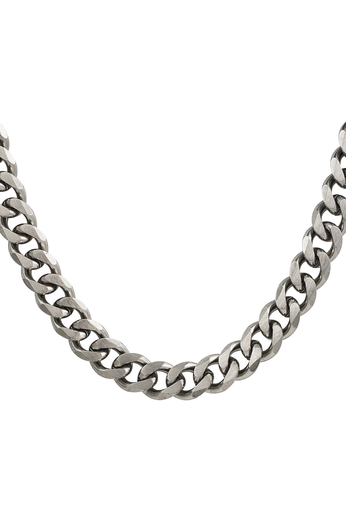 Coarse silver necklace