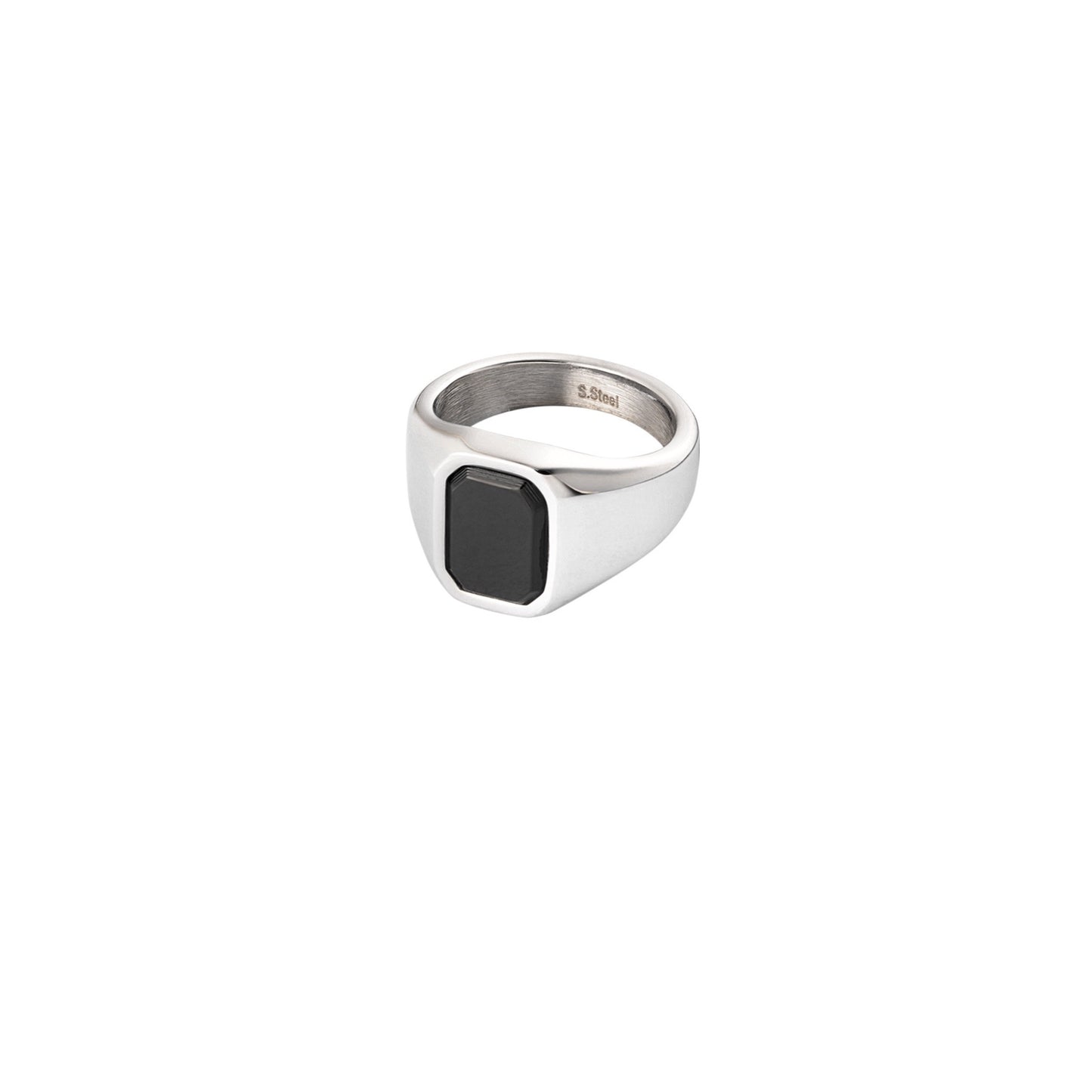 rectangular stone ring