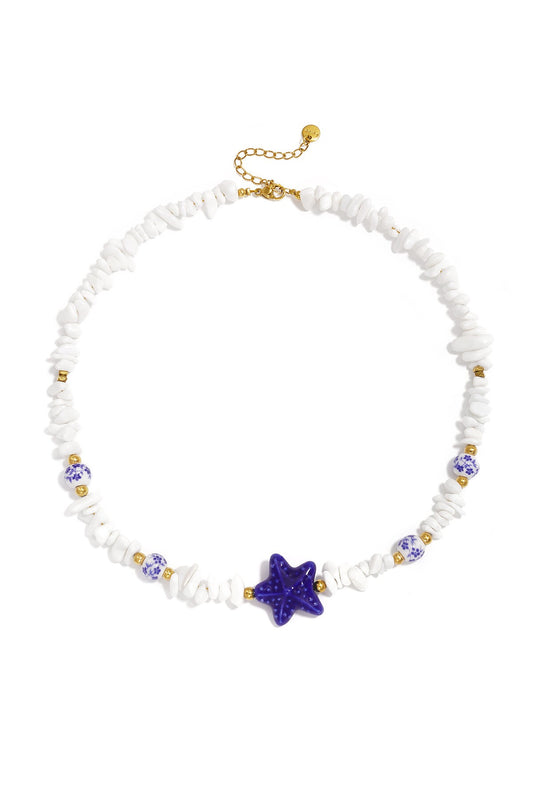 Short Stone Beads Necklace