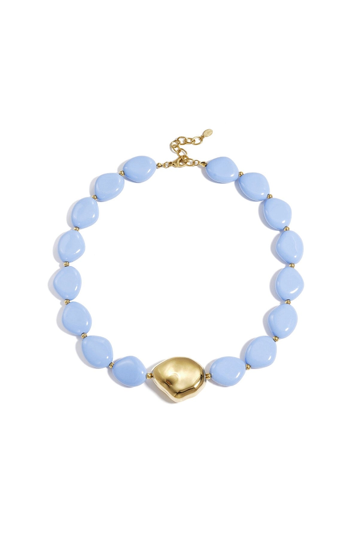 Necklace with statement beads