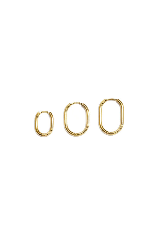 Geometric earring set