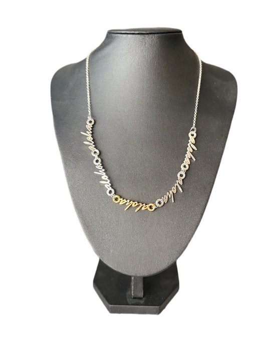 Aloha Script Necklace – Sterling Silver 925