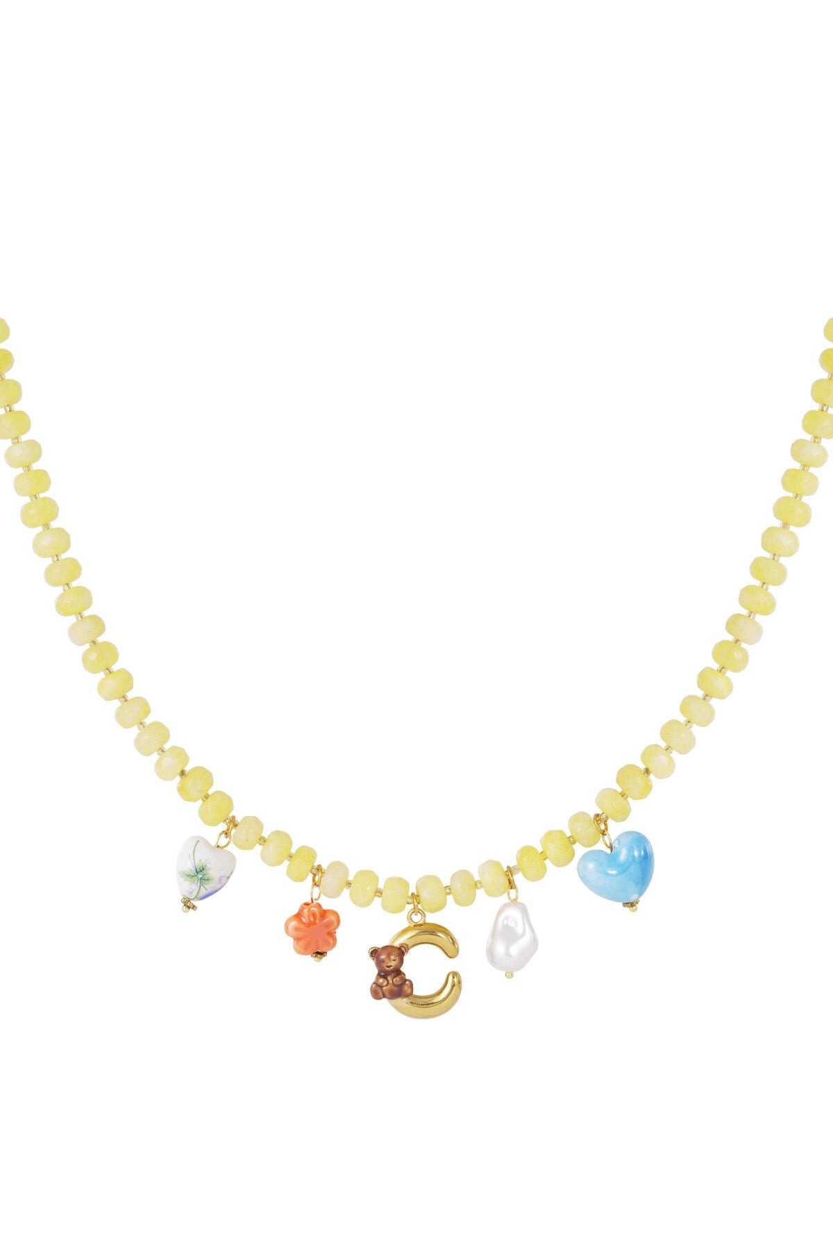 Happy Beads Initial Necklace