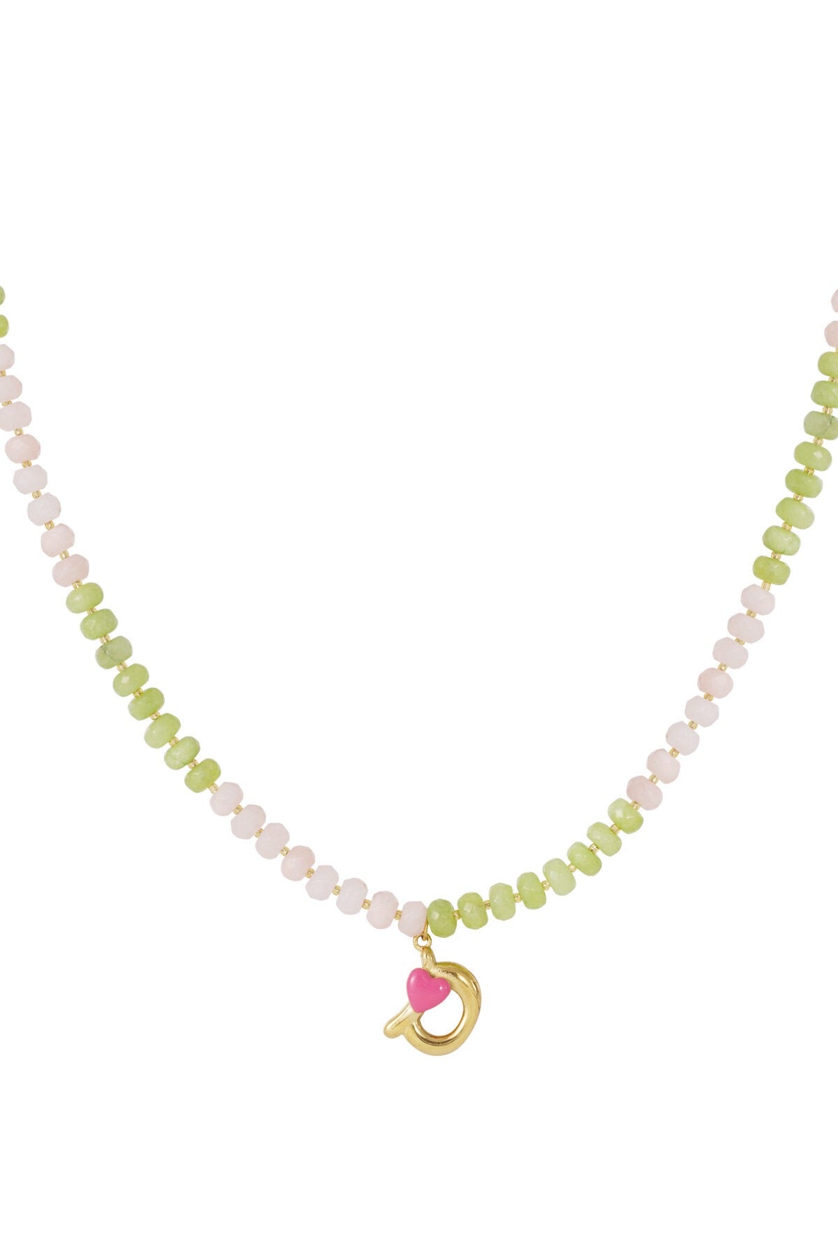Happy Beads Initial Necklace