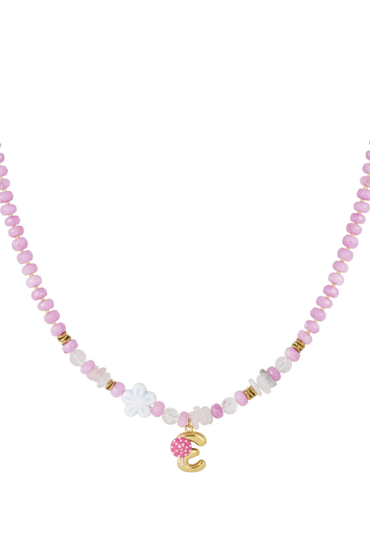 Happy Beads Initial Necklace