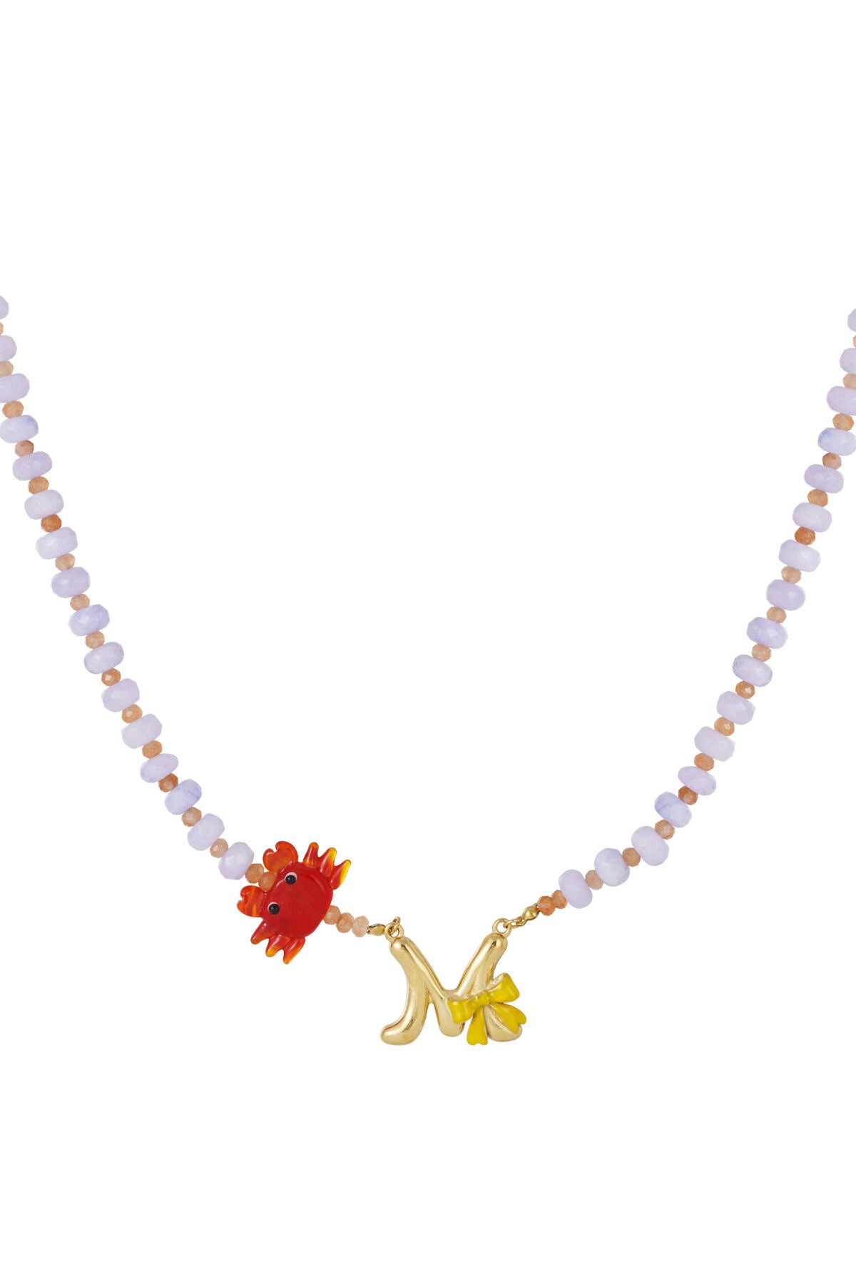 Happy Beads Initial Necklace