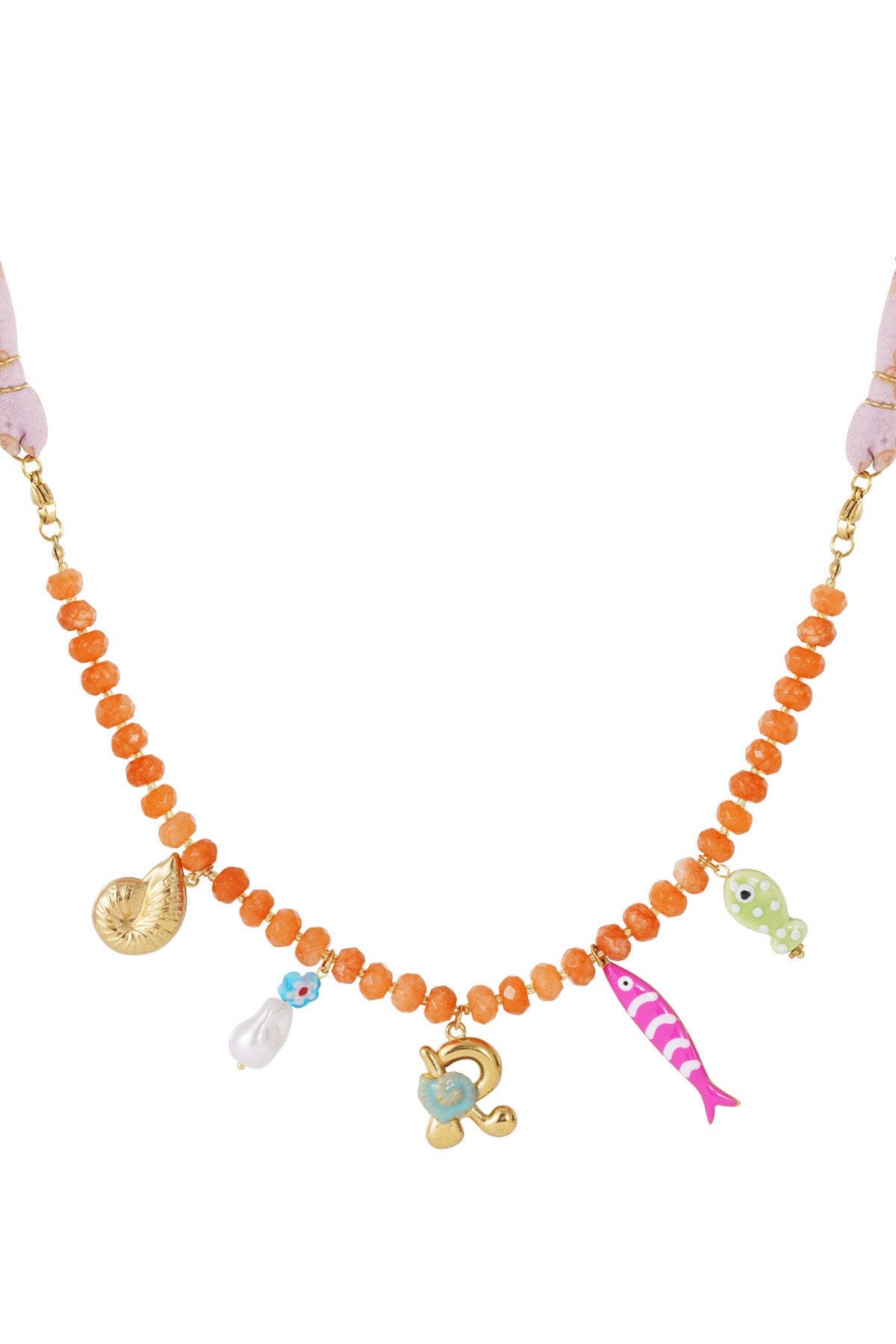 Happy Beads Initial Necklace