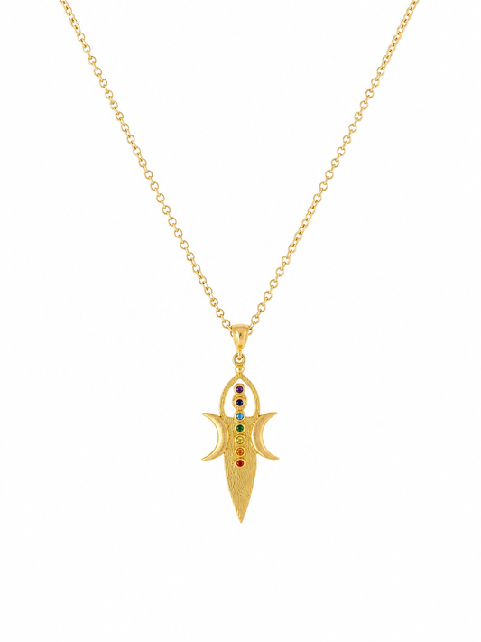 Rainbow Hamsa Necklace