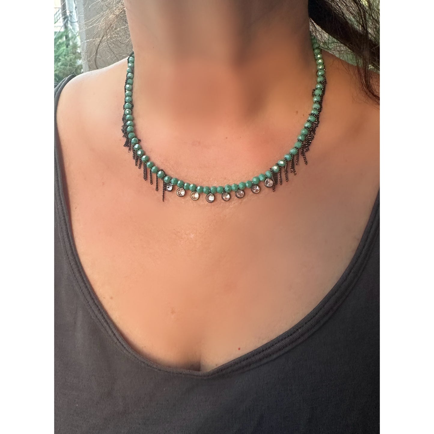 Green Cloud Necklace