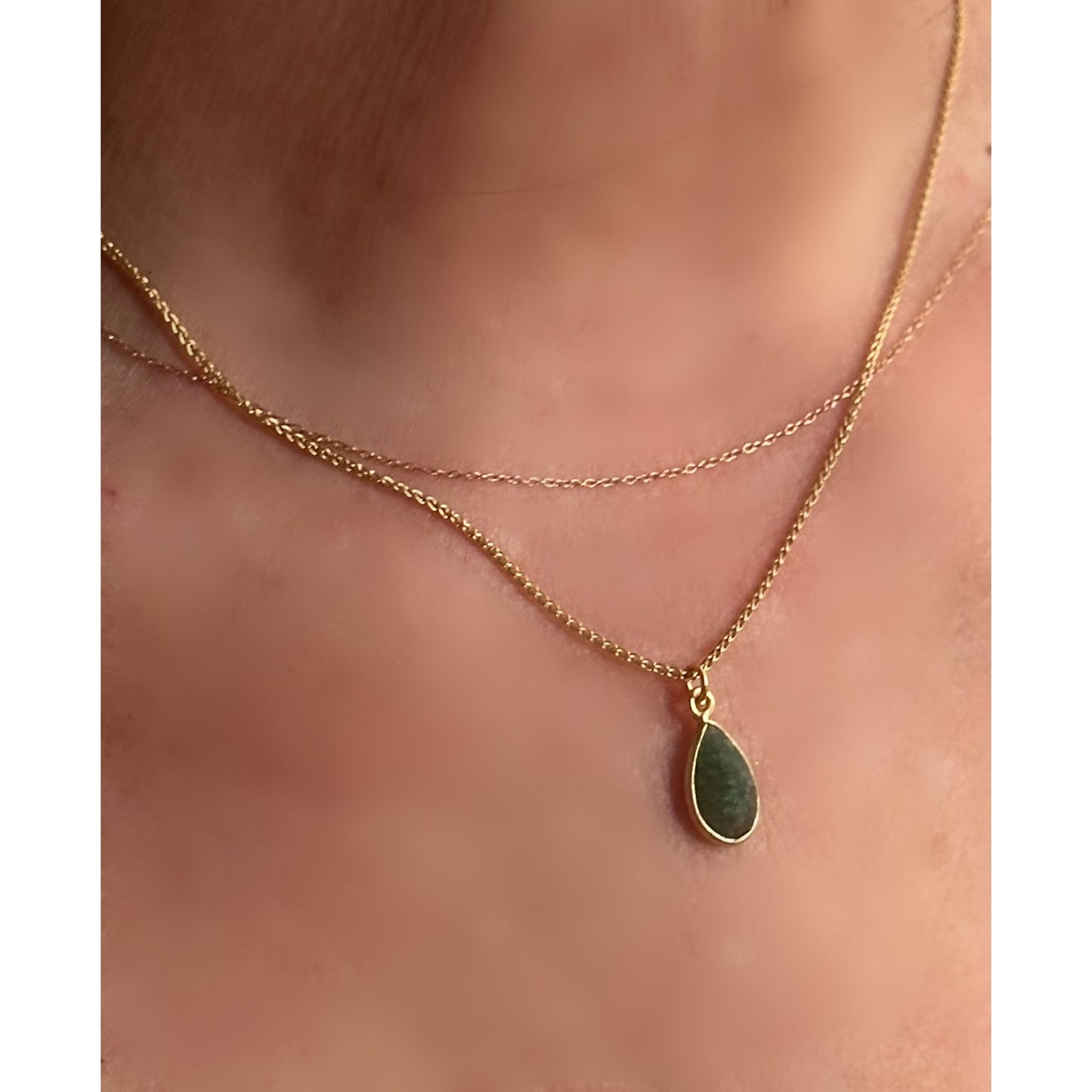 Semi Precious Emerald Necklace