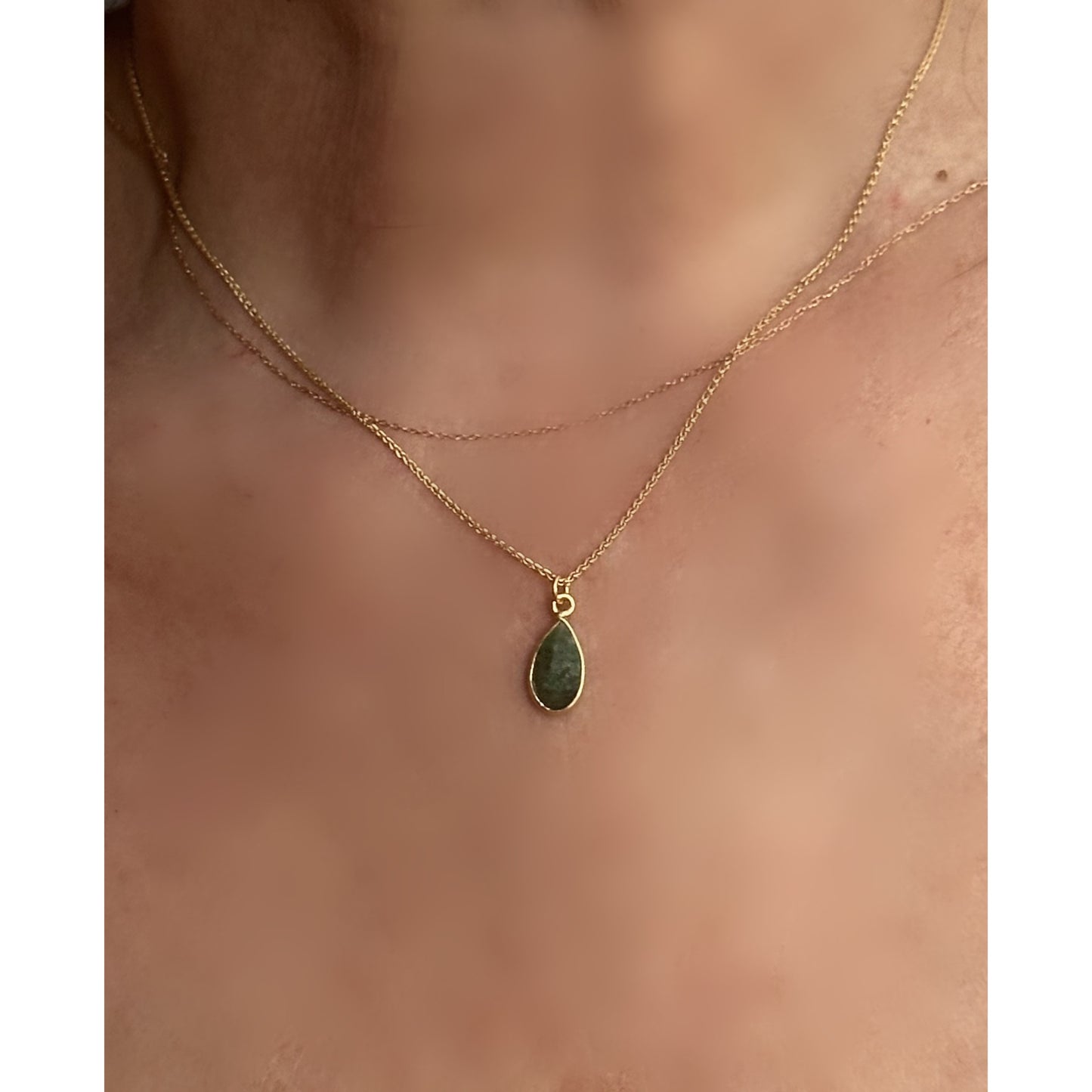 Semi Precious Emerald Necklace