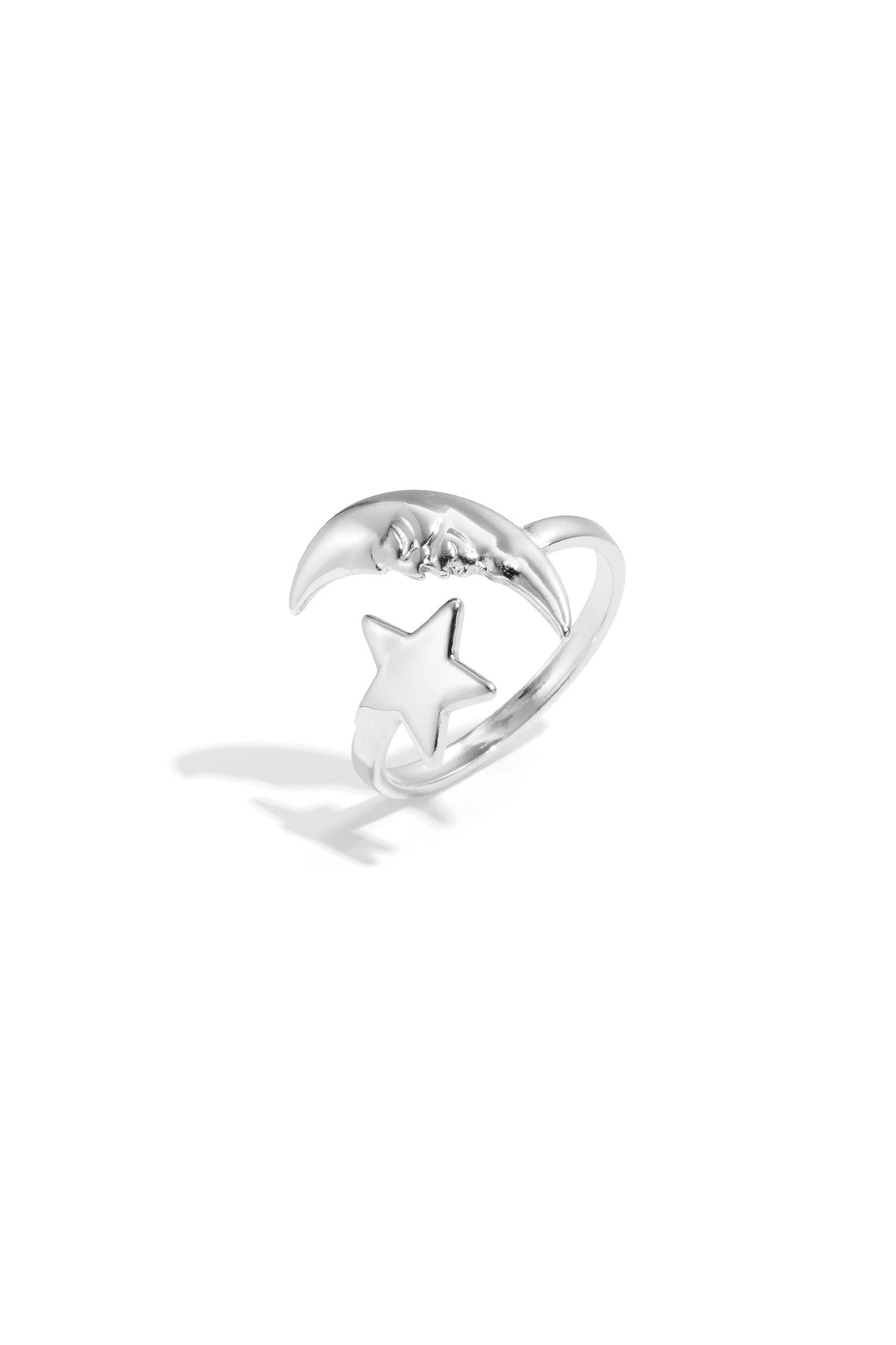 Moon and Star ring