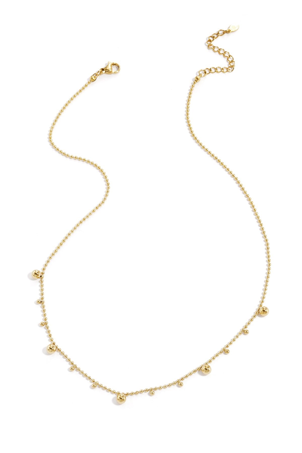 Alternating balls necklace