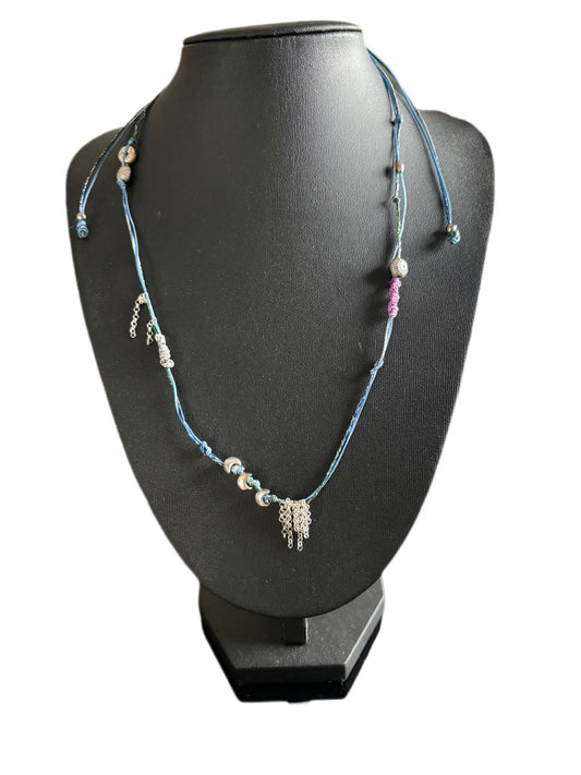 Sea Urchin Moon Turquoise Necklace