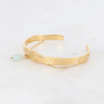 Natural stone bangle