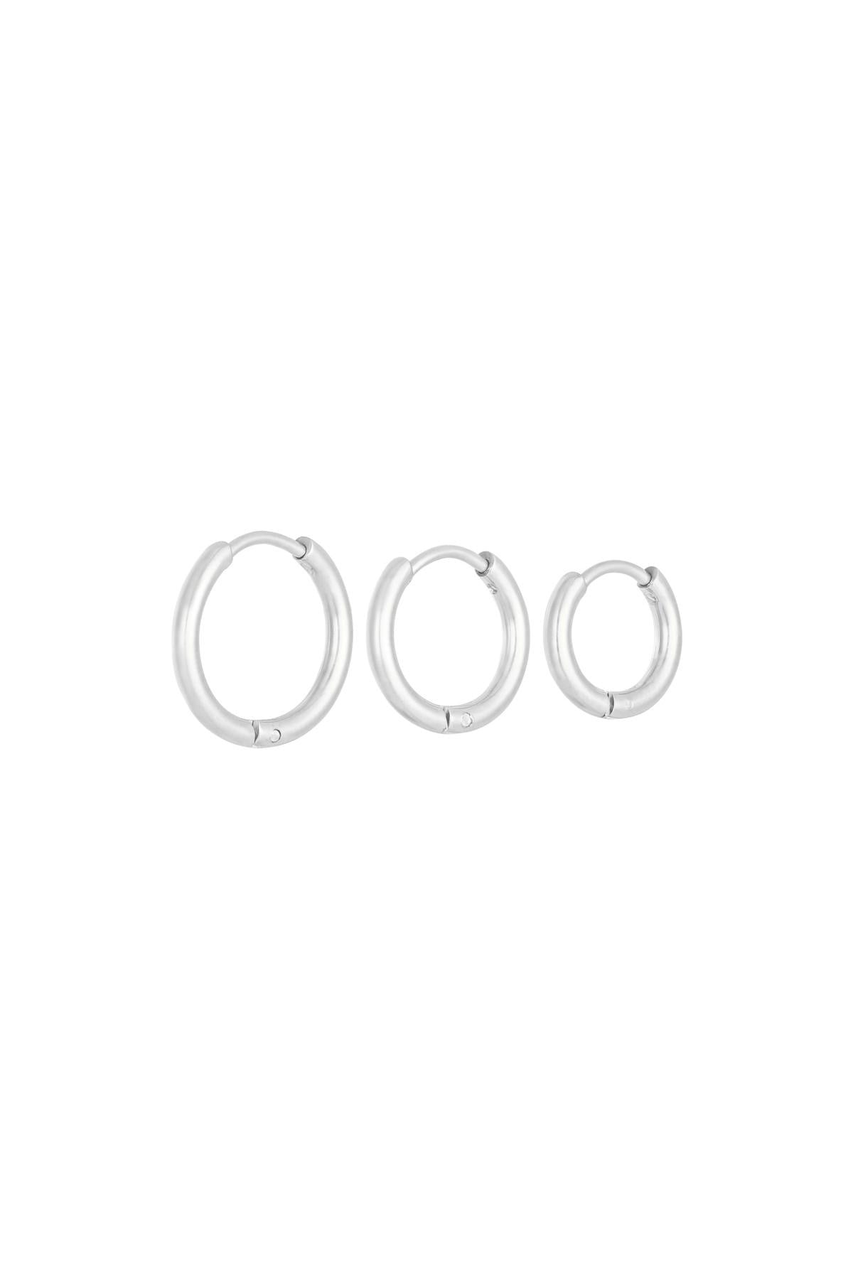 Three little hoops earrings