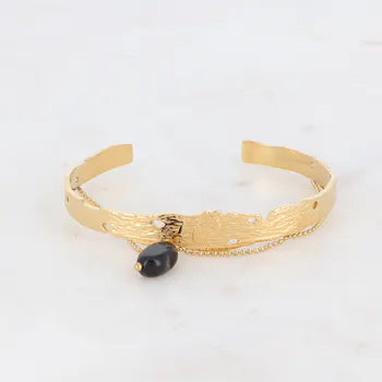 Onyx natural stone bangle