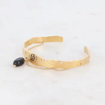 Onyx natural stone bangle