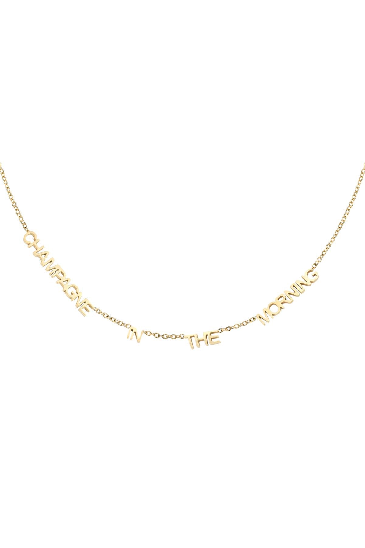 Champagne necklace